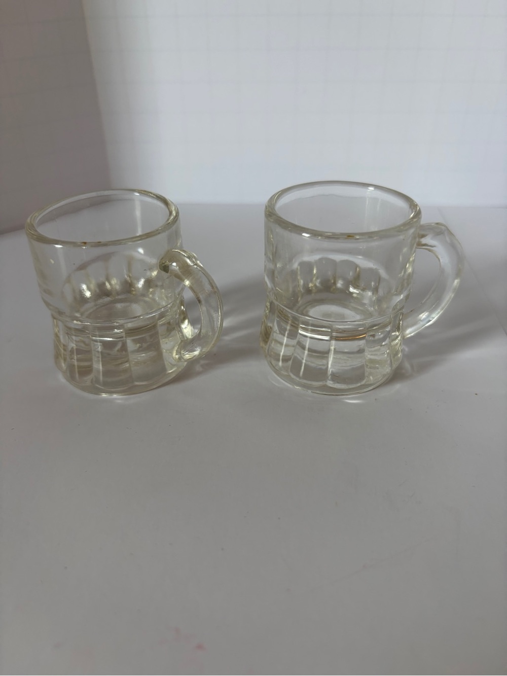 Vintage Shot Glasses Federal Glass Mini Set Of TWO